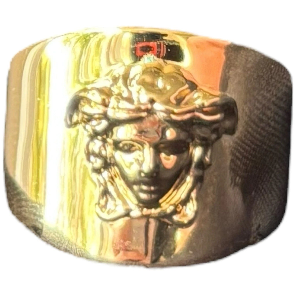 Versace Medusa Ring Gold Brass