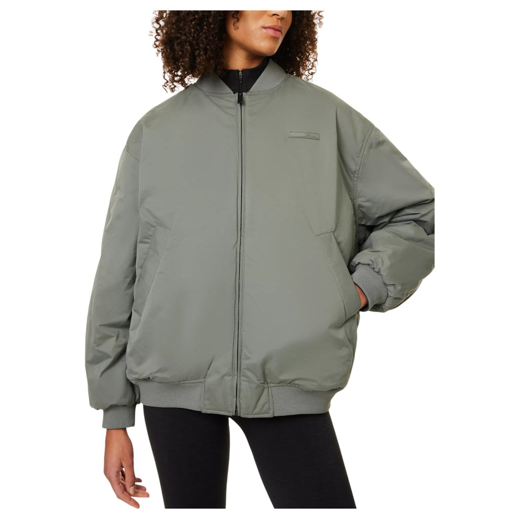 WE ARE TALA Reversible Bomber Oversized Woven Jacket