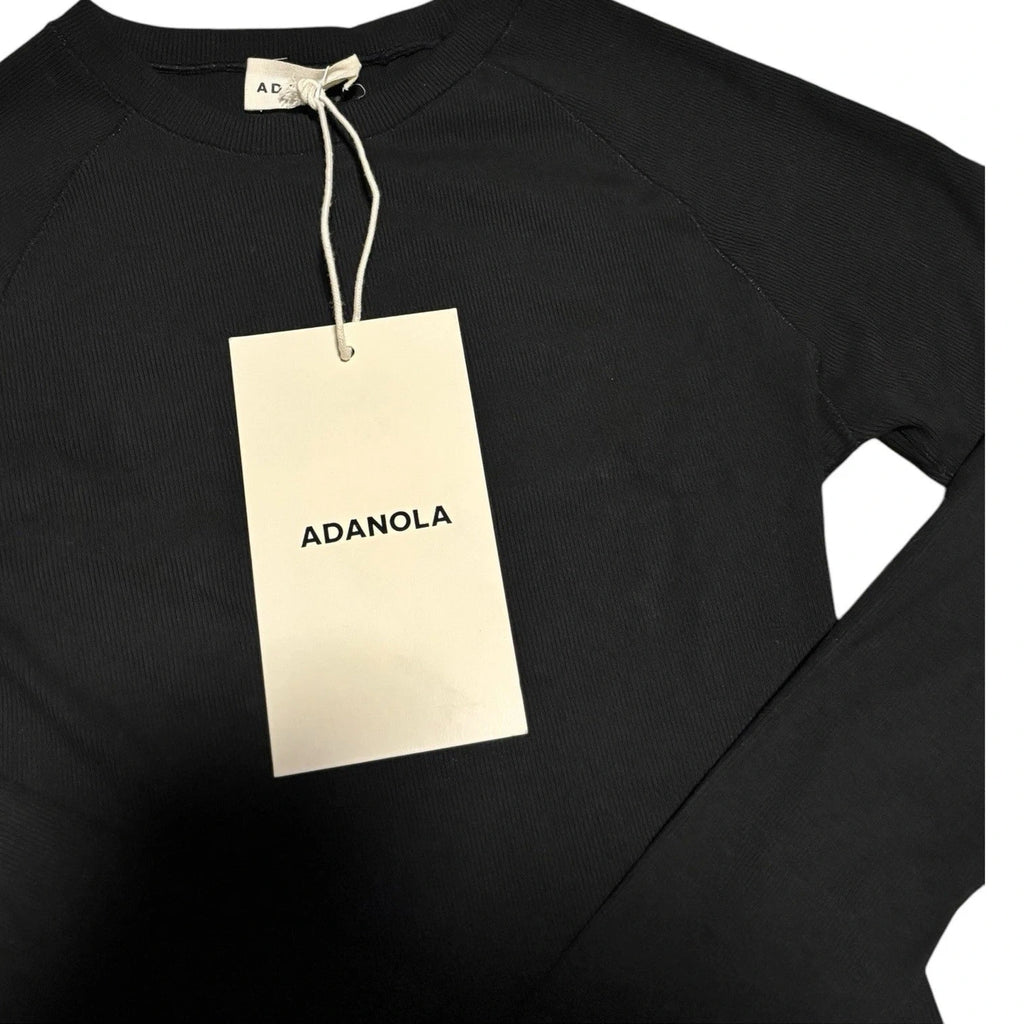 Women Black Long Sleeve Classic Raglan T Shirt