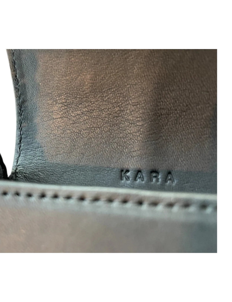 KARA Black Mini Chain Link Crossbody Bag