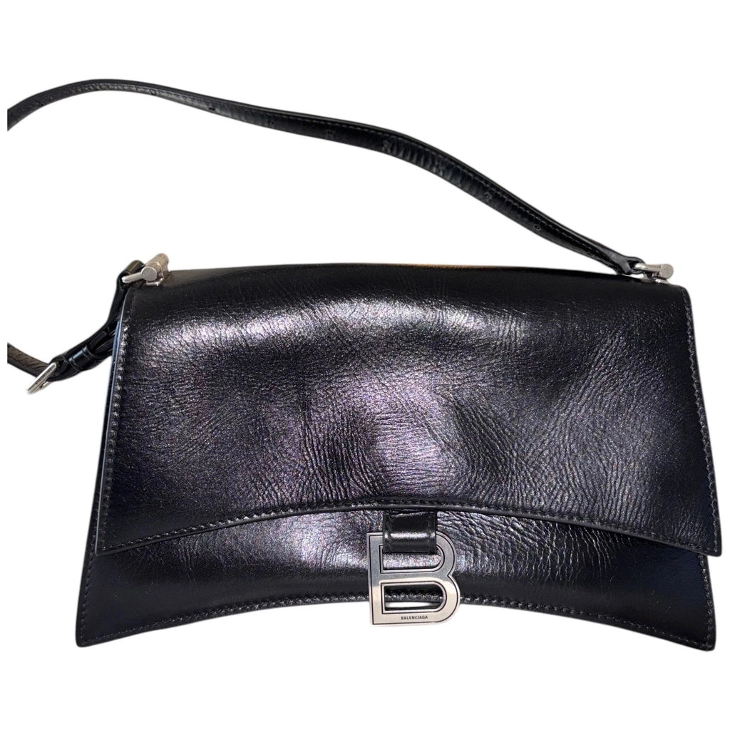 Balenciaga Crush Small Sling Shoulder Bag Black