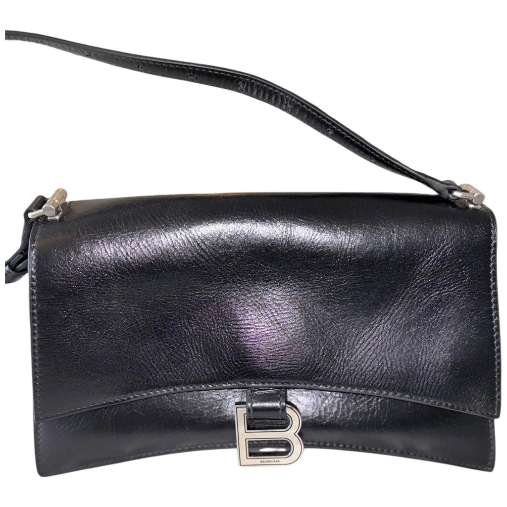 Balenciaga Crush Small Sling Shoulder Bag Black