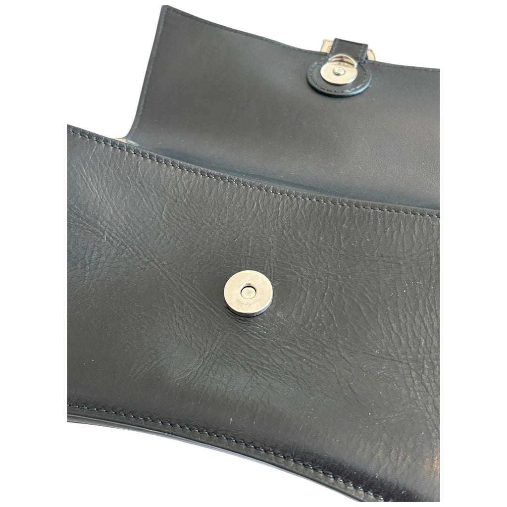 Balenciaga Crush Small Sling Shoulder Bag Black