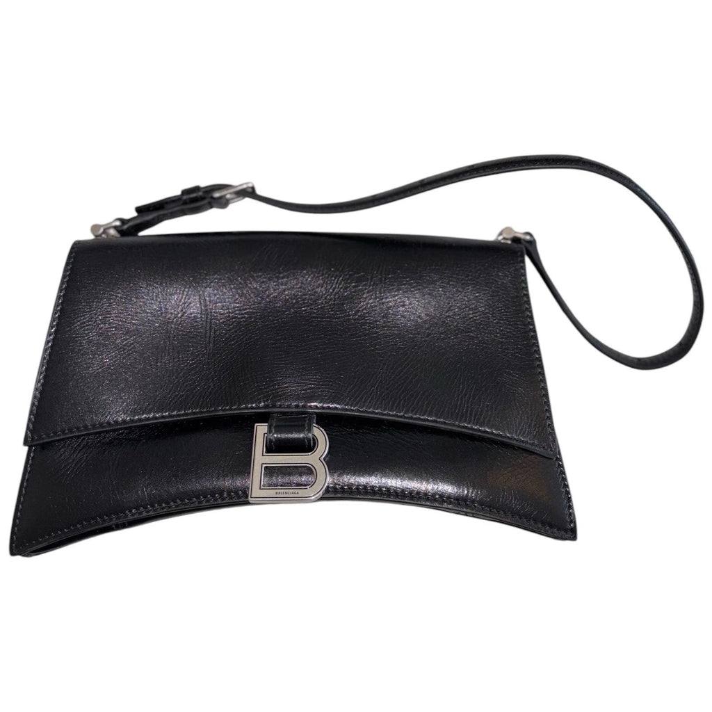 Balenciaga Crush Small Sling Shoulder Bag Black