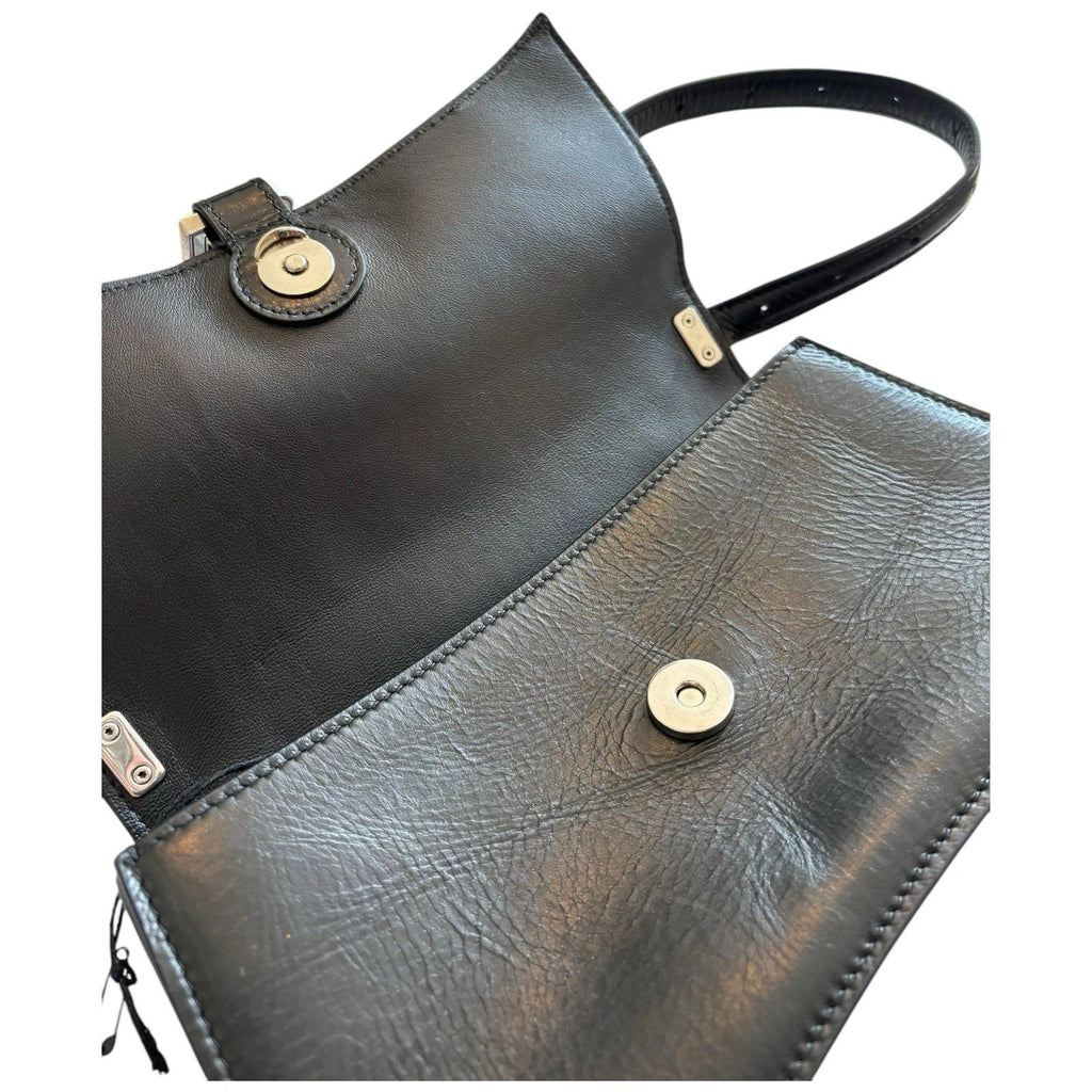 Balenciaga Crush Small Sling Shoulder Bag Black