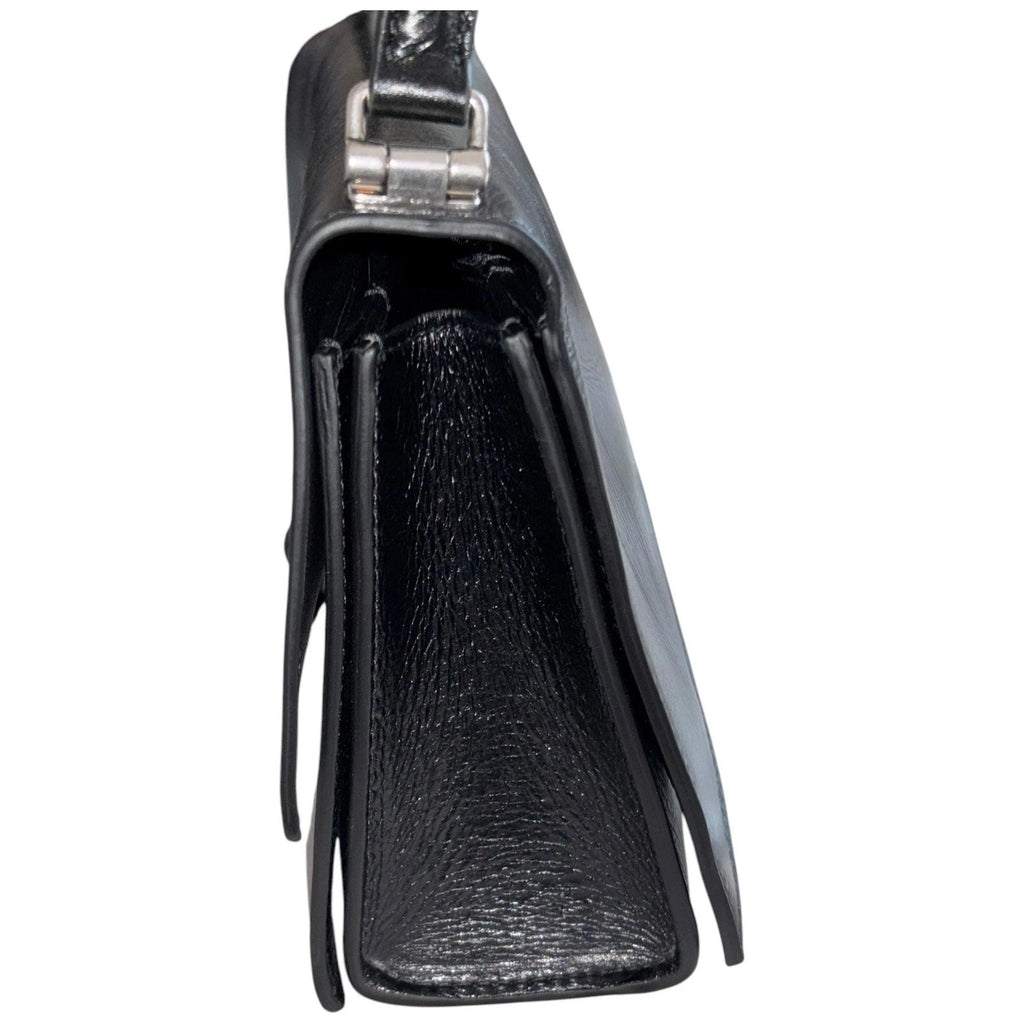 Balenciaga Crush Small Sling Shoulder Bag Black