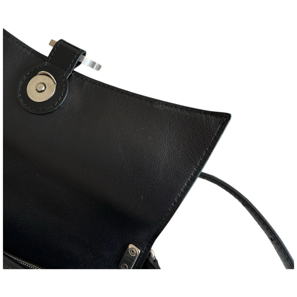 Balenciaga Crush Small Sling Shoulder Bag Black