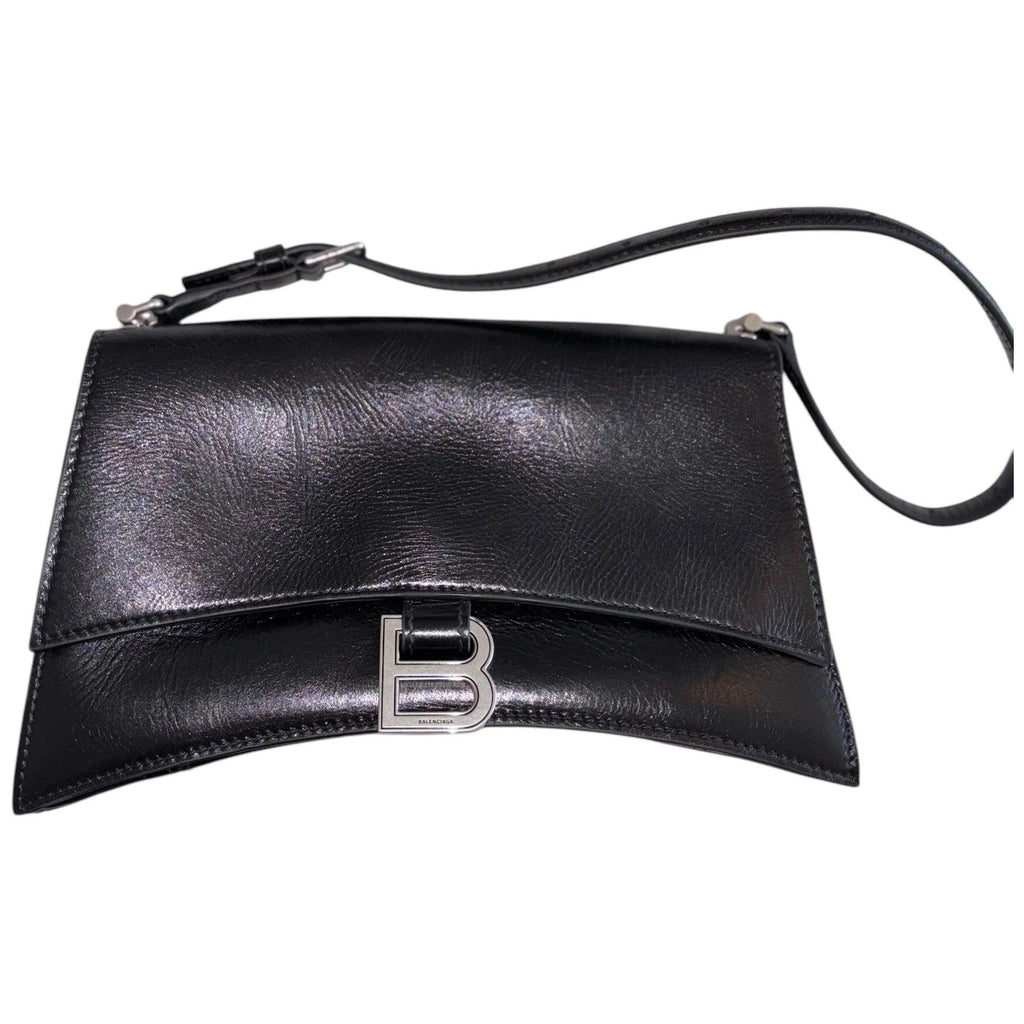 Balenciaga Crush Small Sling Shoulder Bag Black
