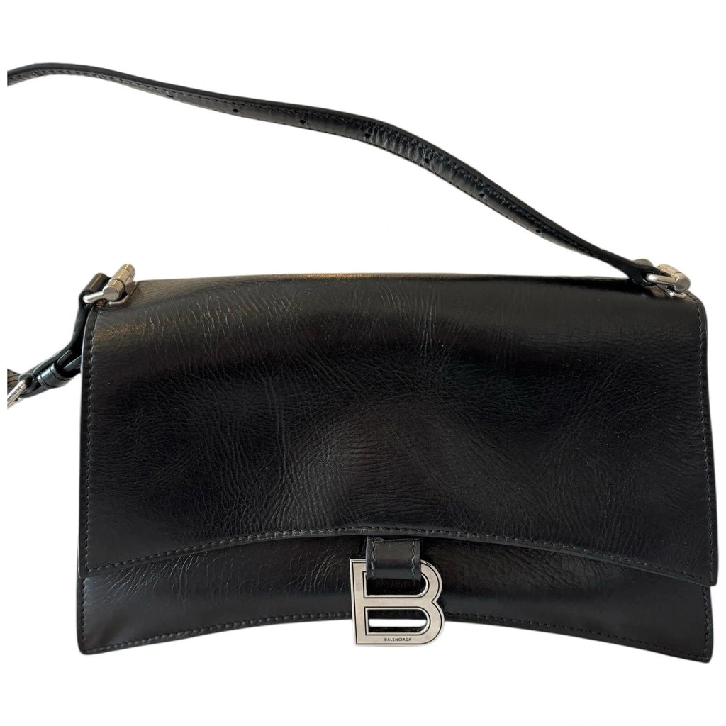 Balenciaga Crush Small Sling Shoulder Bag Black