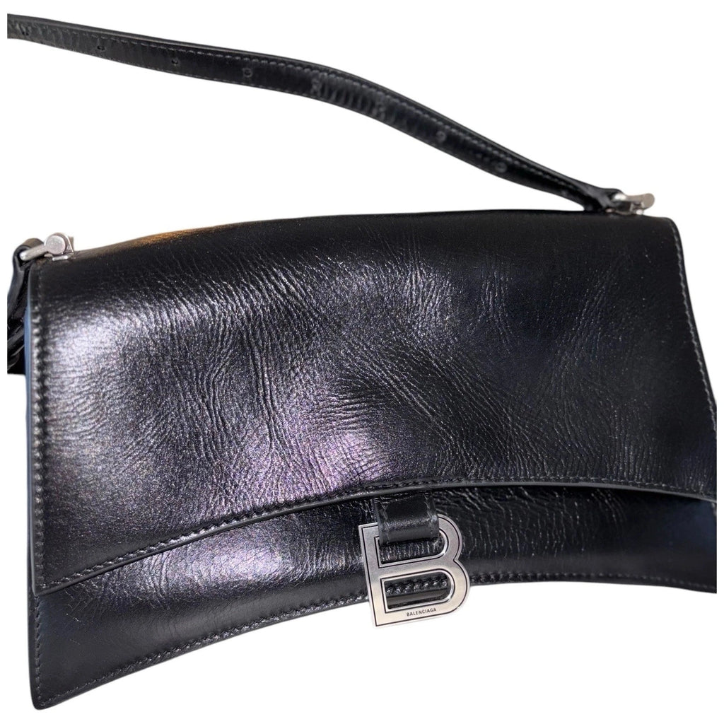 Balenciaga Crush Small Sling Shoulder Bag Black