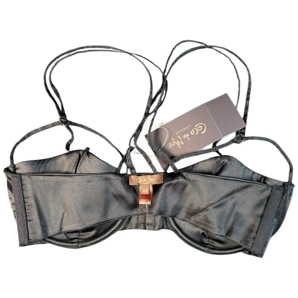 Coco De Mer Black Stretch Silk Bra