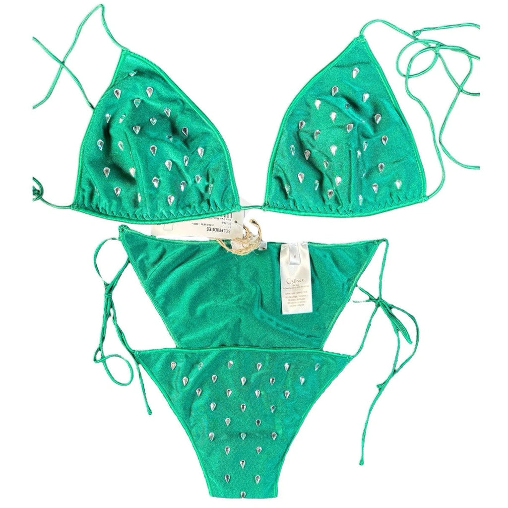 Oseree Green Gem Two Piece Bikini Set