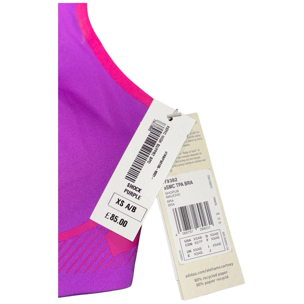 Purple High Support Sports Bra Adidas Stella McCartney