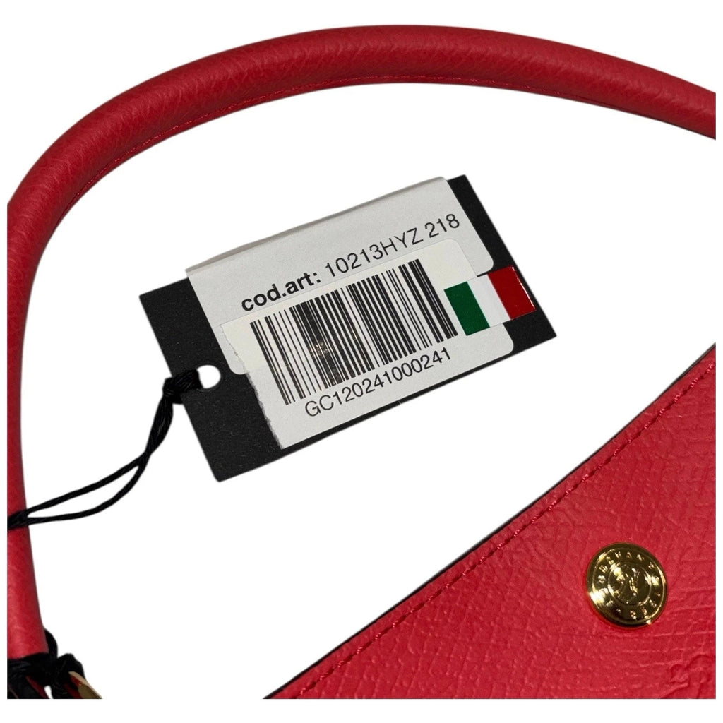 Longchamp Epure Red Leather Mini Bucket Bag