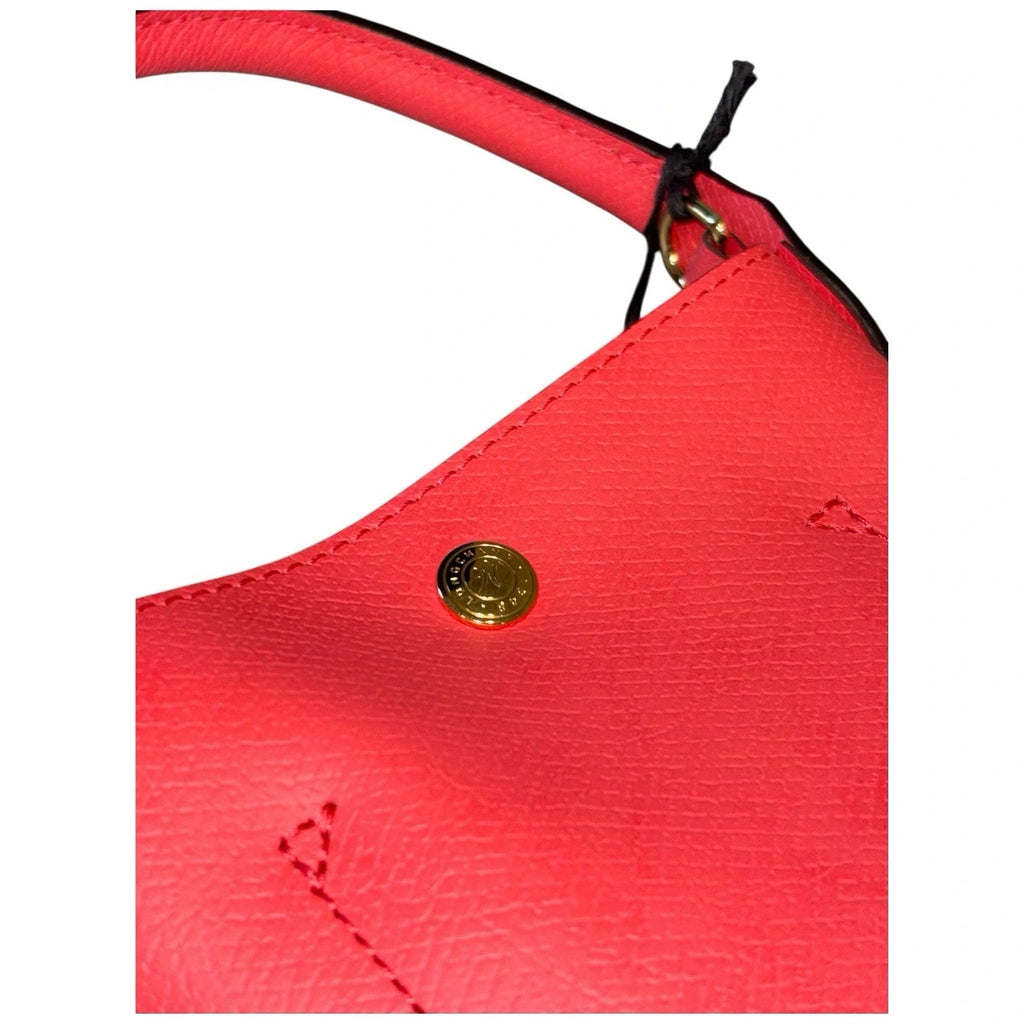 Longchamp Epure Red Leather Mini Bucket Bag