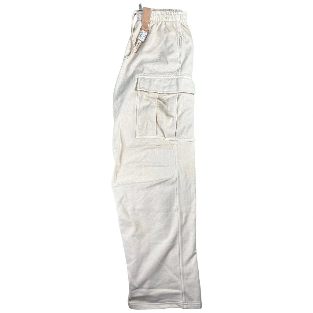 Women White Cargo Sweatpants
