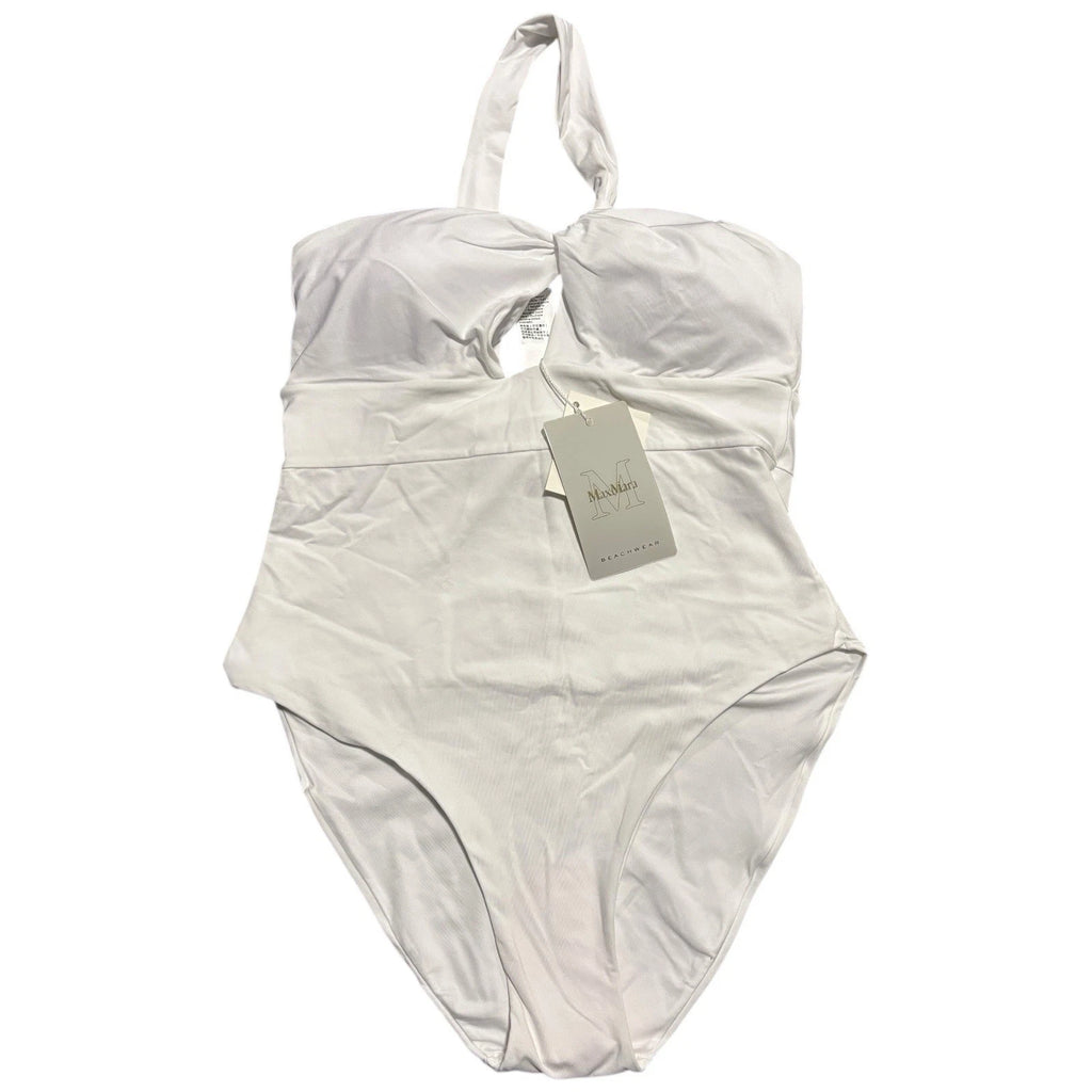 Max Mara Corine White One Piece Swimsuit