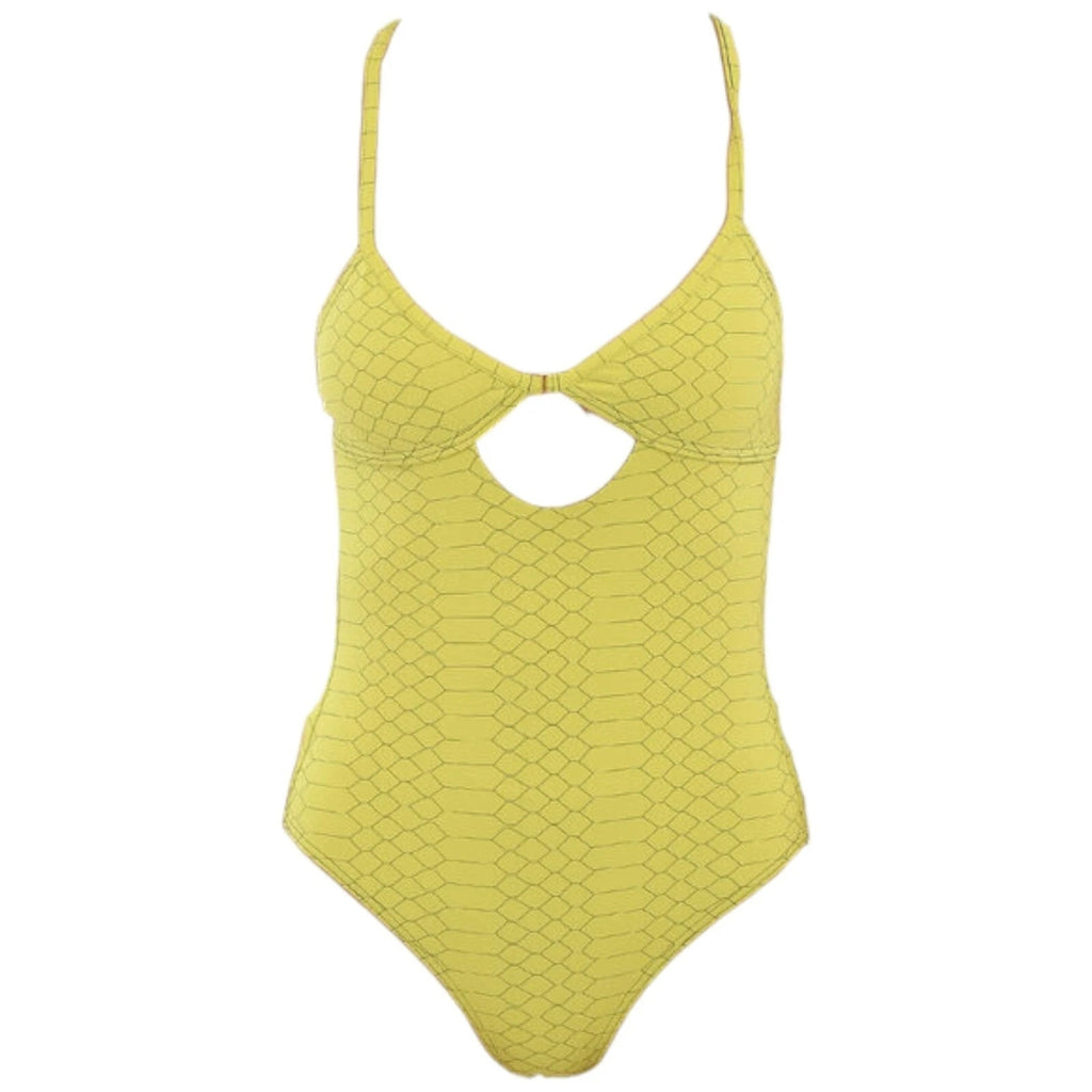Zadig & Voltaire Women Yellow Sleeveless One Piece Swimsuit