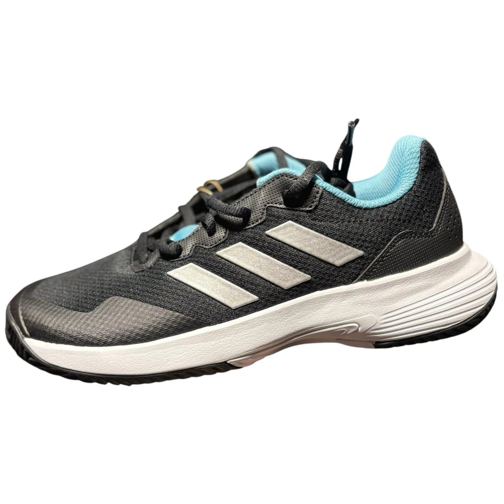 Women's Adidas Game Court 2 Black White Blue Trainers