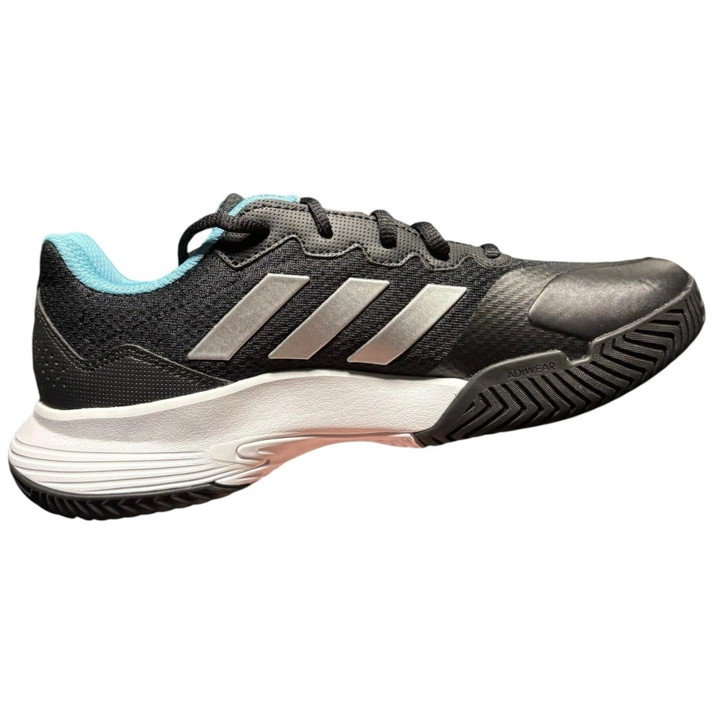 Women's Adidas Game Court 2 Black White Blue Trainers