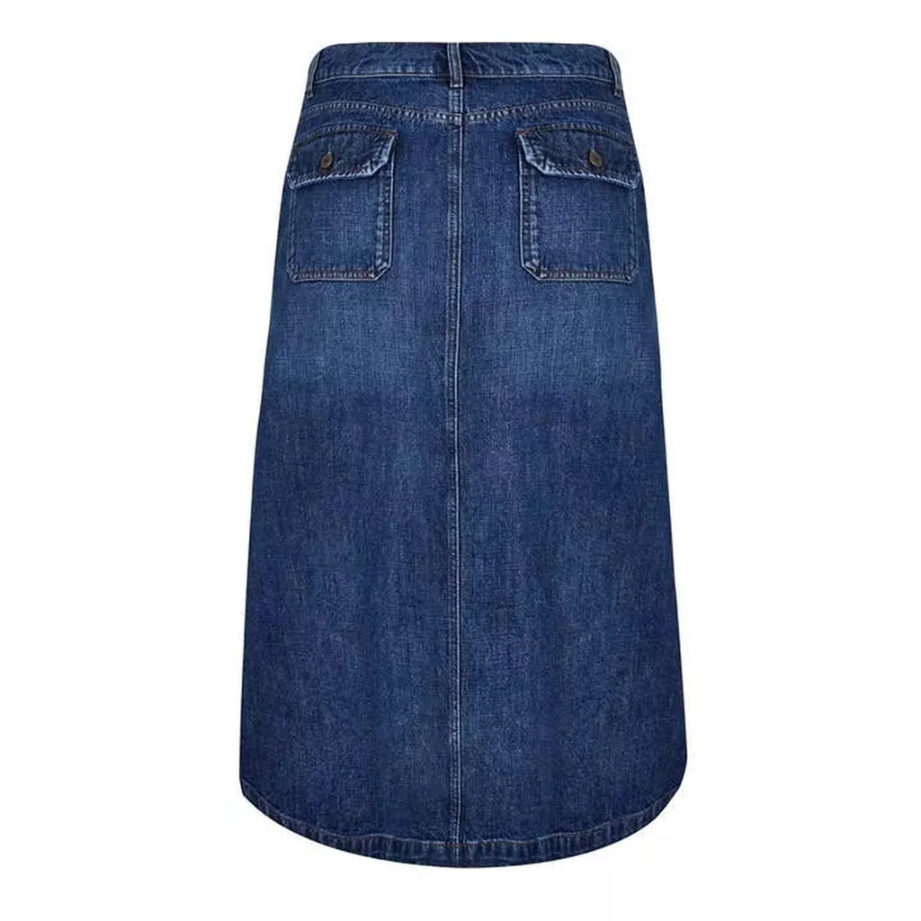 Women's Blue A-Line Denim Skirt by Max Mara Weekend