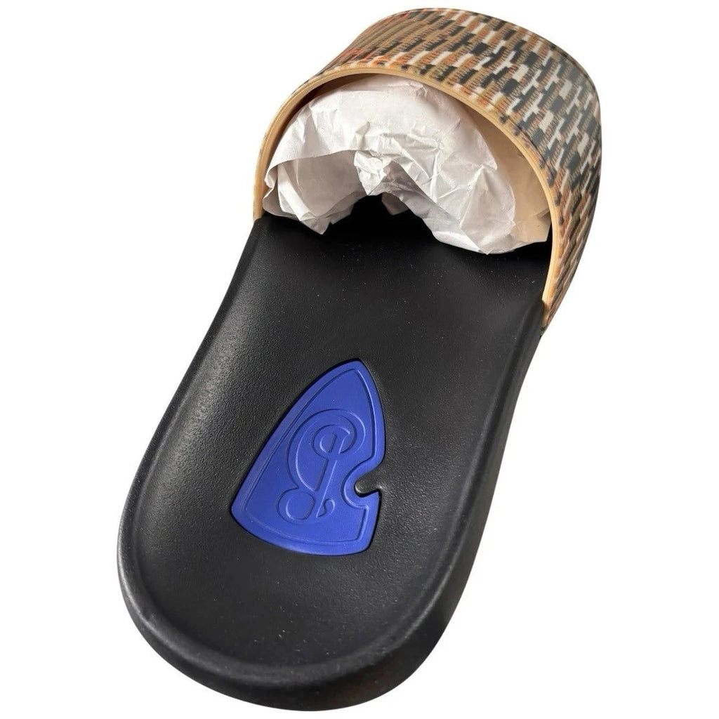 Women’s Burberry Dive Checker Sliders Beige