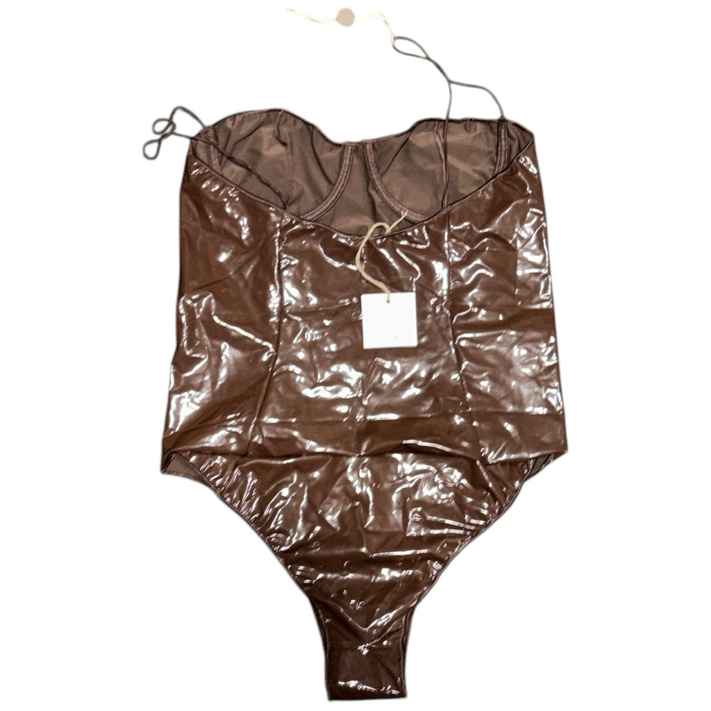 Oseree Women's Chocolate Brown One Piece Swimsuit Balconette