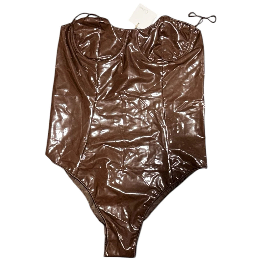 Oseree Women's Chocolate Brown One Piece Swimsuit Balconette