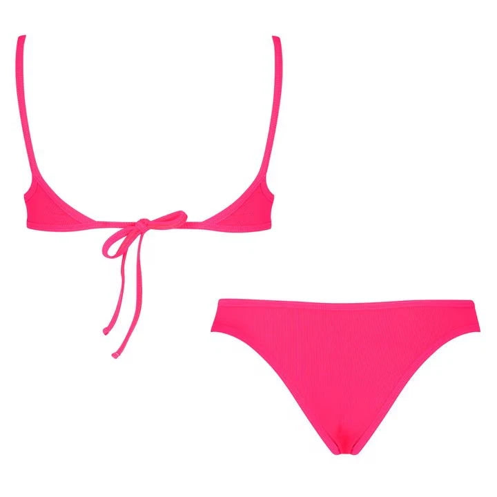 The Attico Women's Fuschia Pink Full Bikini Set