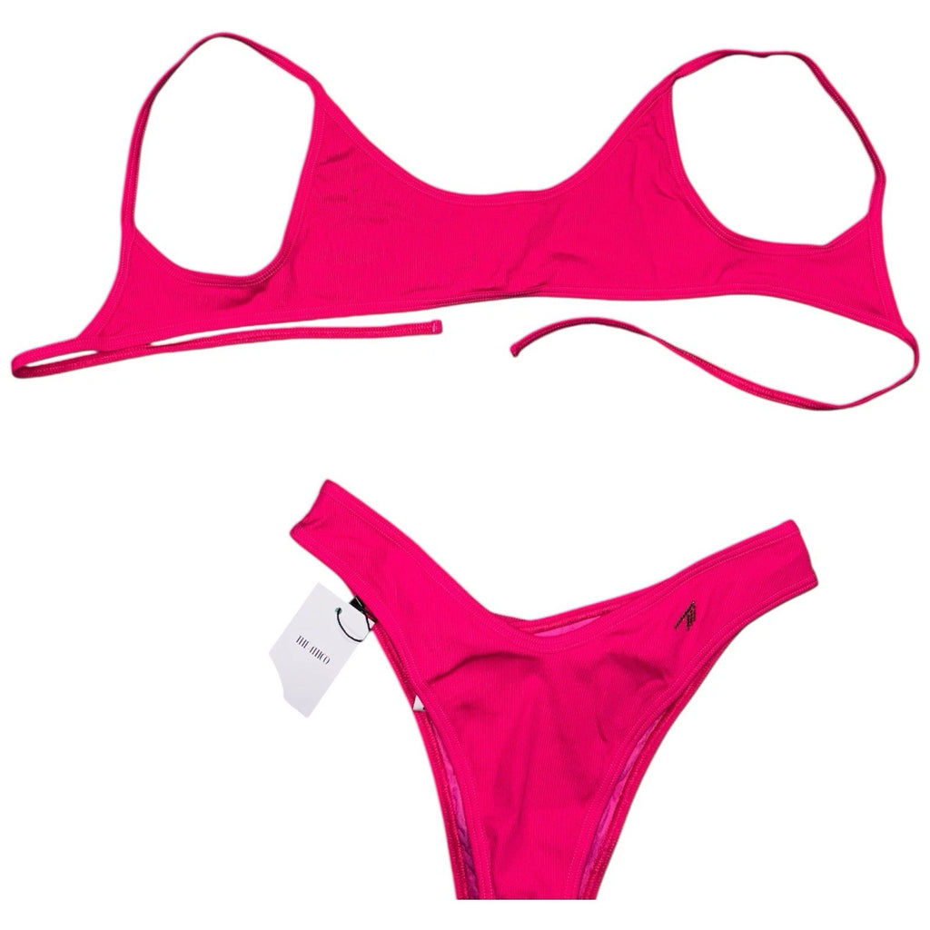 The Attico Women's Fuschia Pink Full Bikini Set