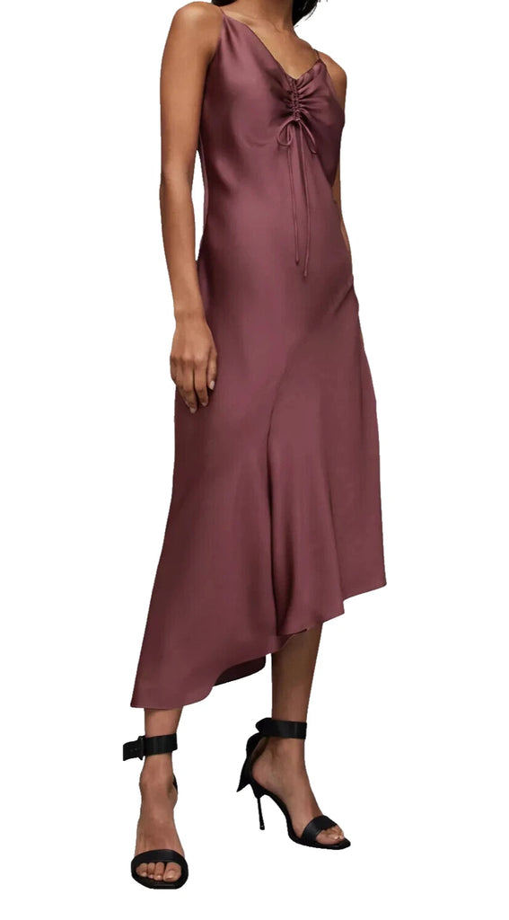 Women's AllSaints Asymmetrical Alexia Slip Dress