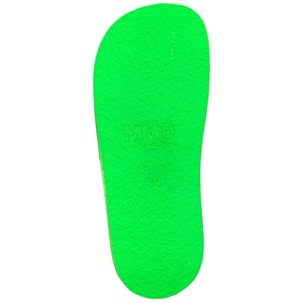 Maison Margiela Women’s Green Logo Slide Sandal