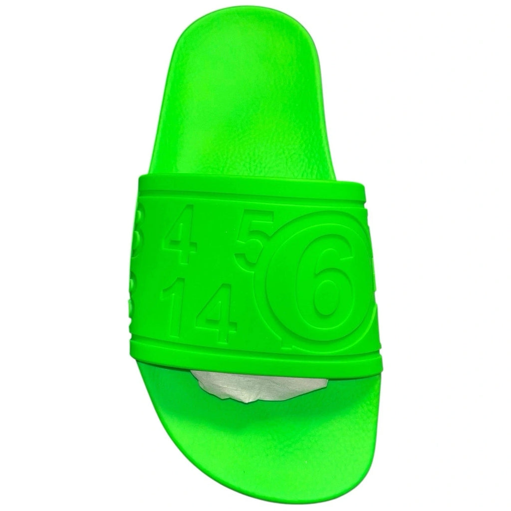 Maison Margiela Women’s Green Logo Slide Sandal