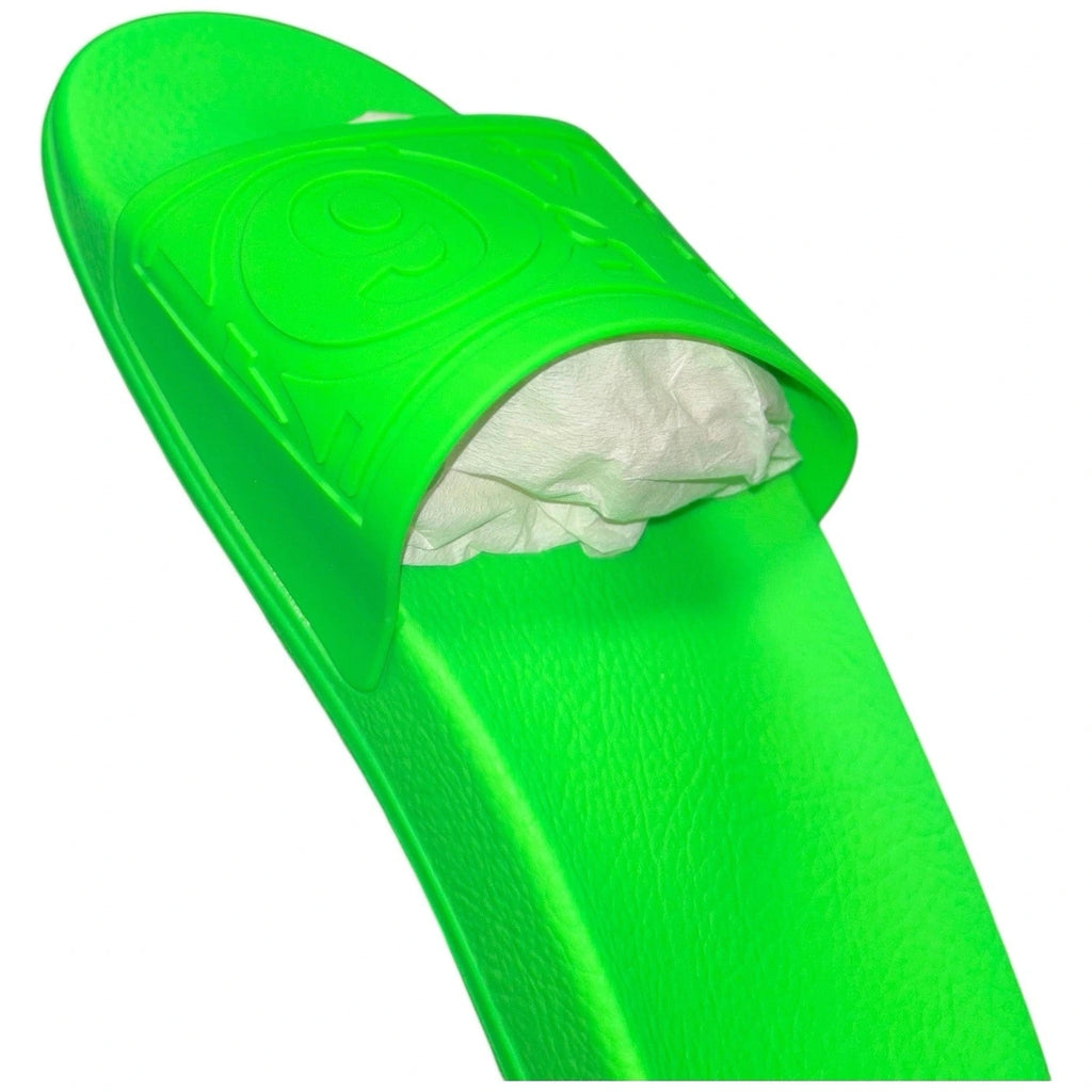 Maison Margiela Women’s Green Logo Slide Sandal