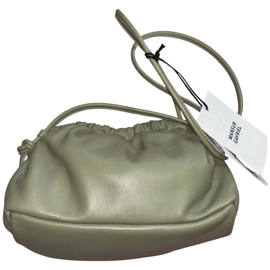 Mansur Gavriel Mini Cloud Lambskin Sage Clutch Bag