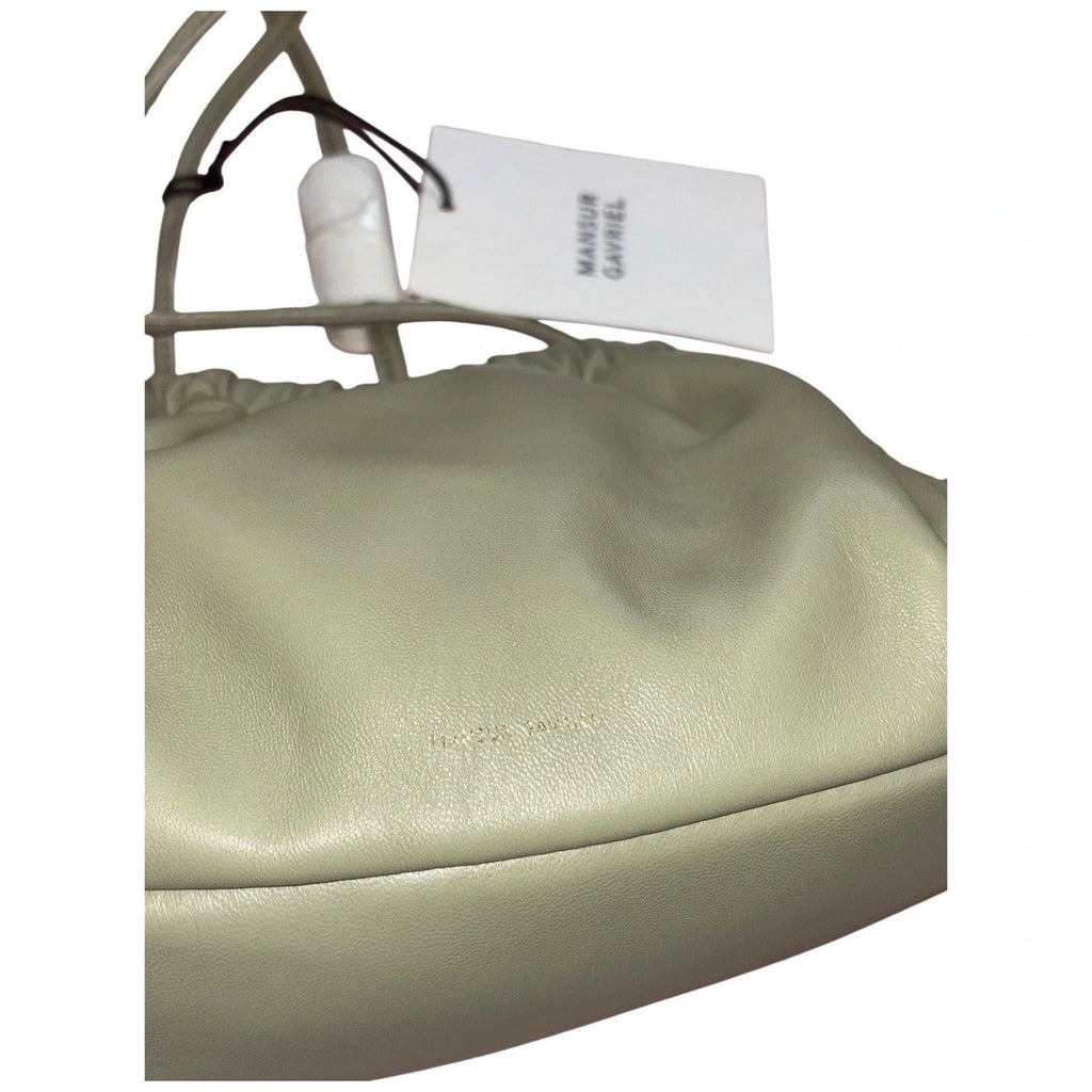 Mansur Gavriel Mini Cloud Lambskin Sage Clutch Bag