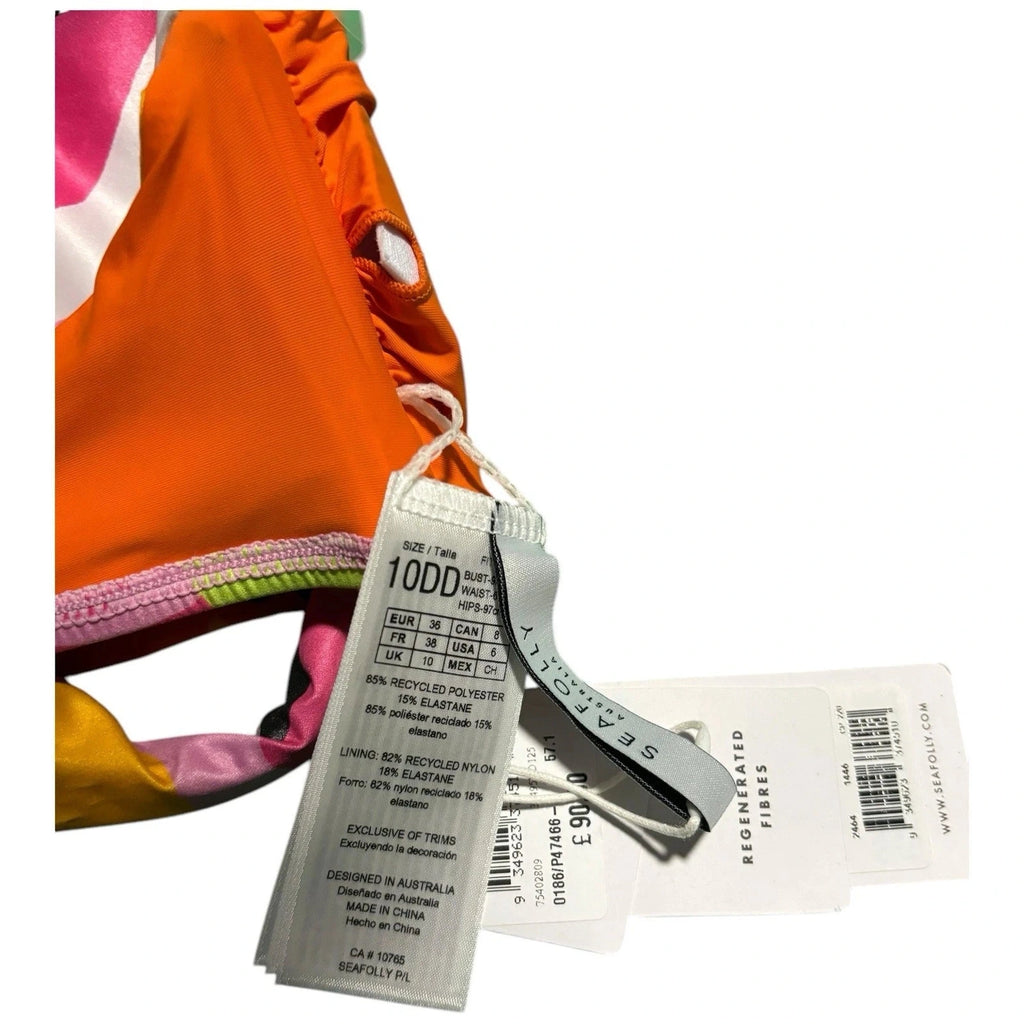 Women’s Multicoloured Orange Seafolly Bikini Top