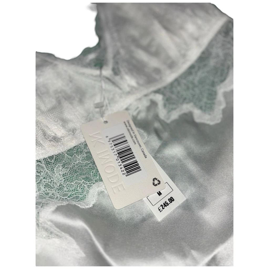 Women's NK Imode Lace Trim Silk Chemise Ivory