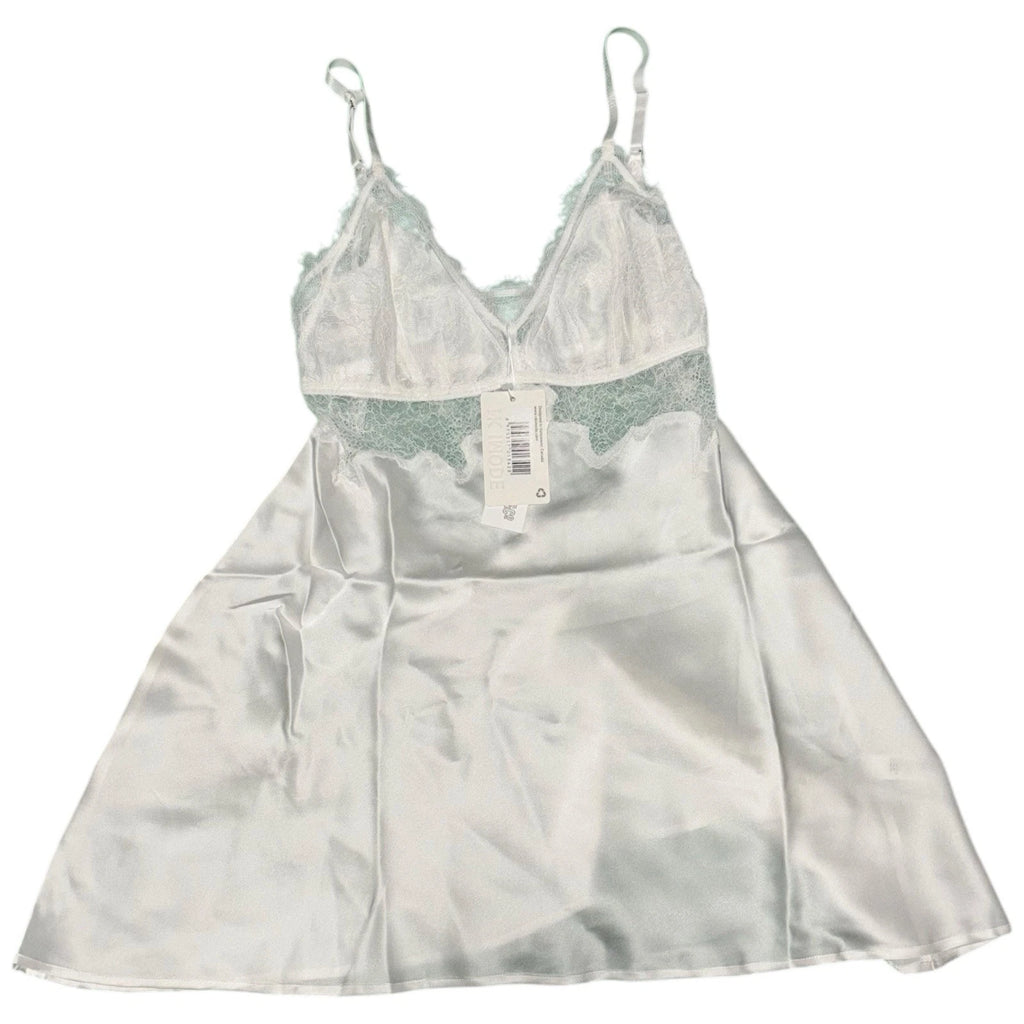 Women's NK Imode Lace Trim Silk Chemise Ivory