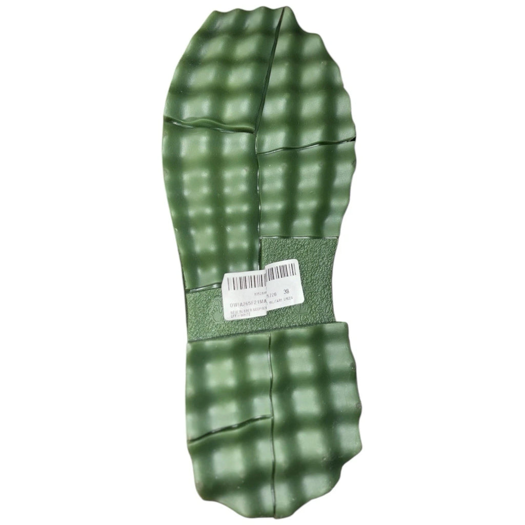 Women's Off-White Green Zip-tie Rain Boots