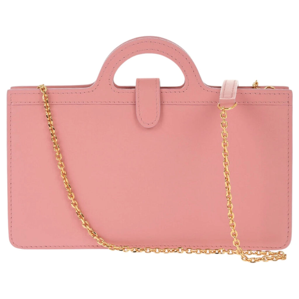 Marni Pink Leather Wallet On Chain Bag