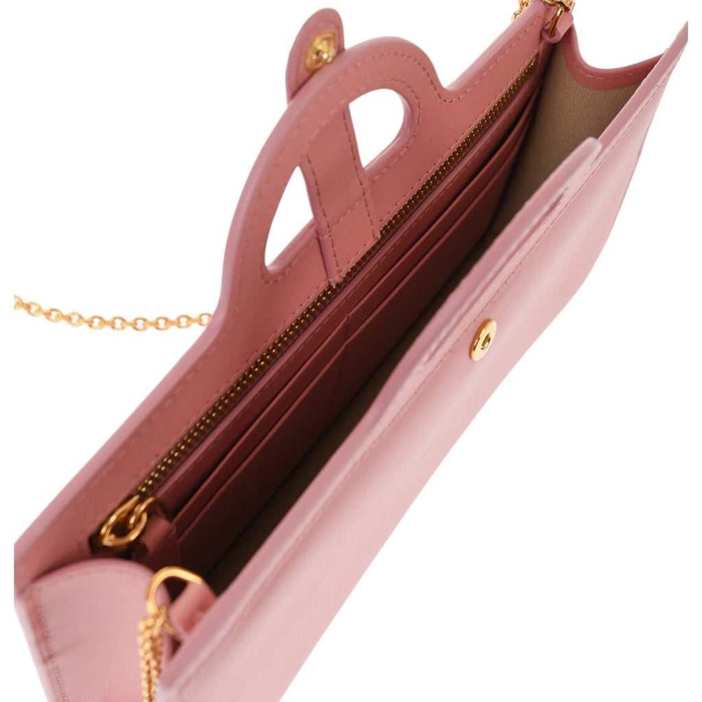 Marni Pink Leather Wallet On Chain Bag