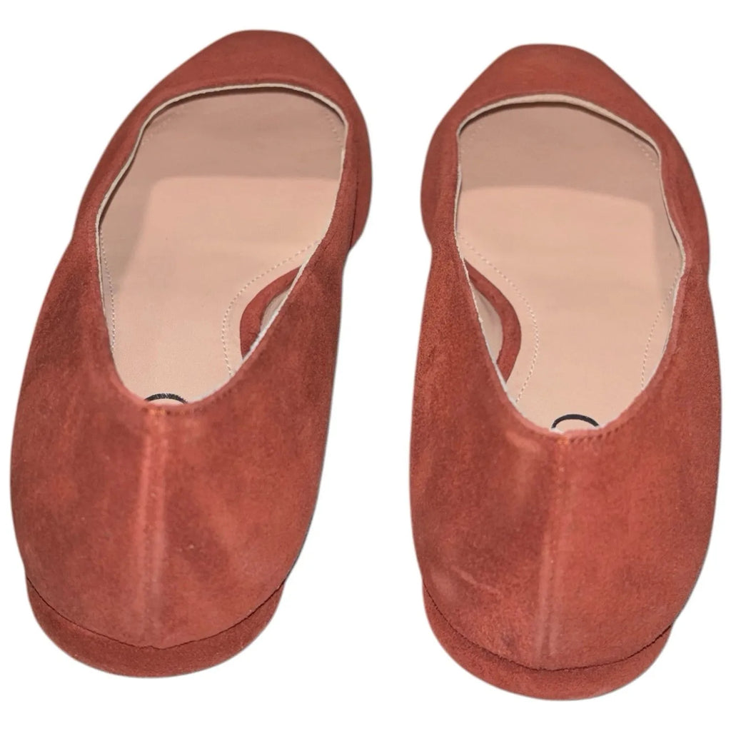 Women's RODO Leather Loafer Shoes Red Flat