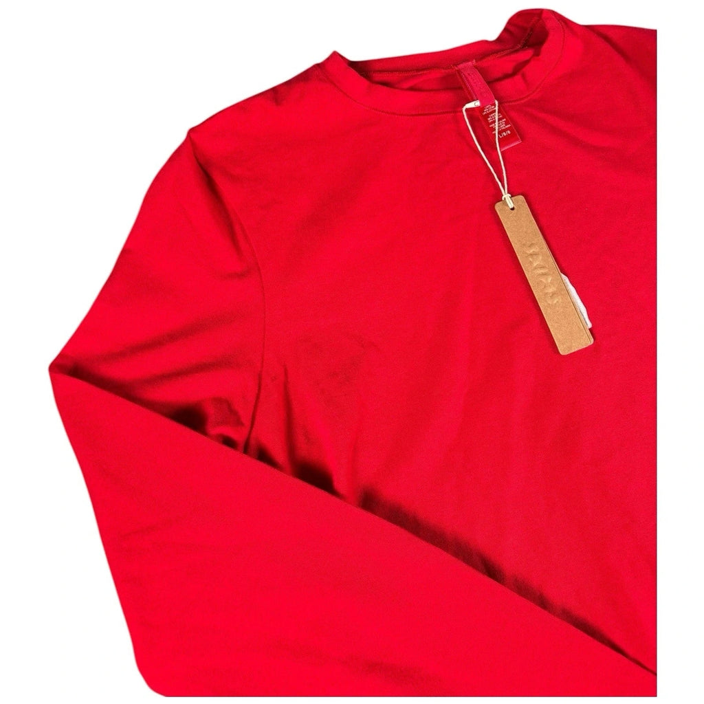 Women's Skims Soft Cotton Long Sleeve T Shirt Cranberry Red