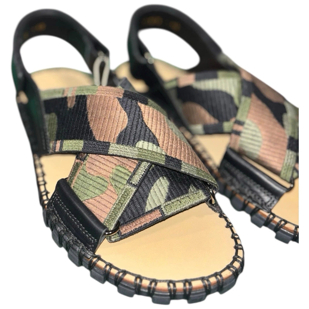 Women's Valentino Garavani Military Green Camo Sandals