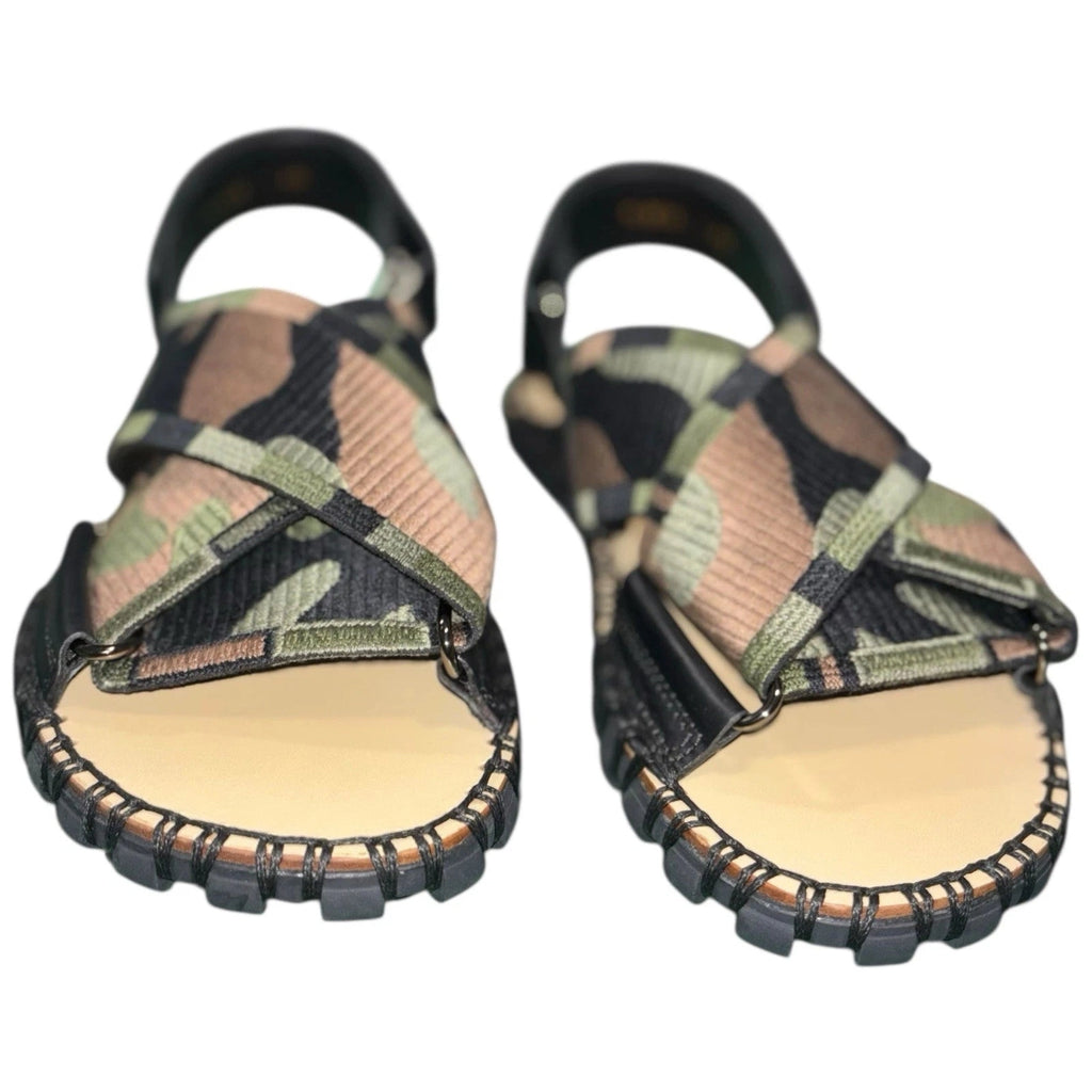 Women's Valentino Garavani Military Green Camo Sandals