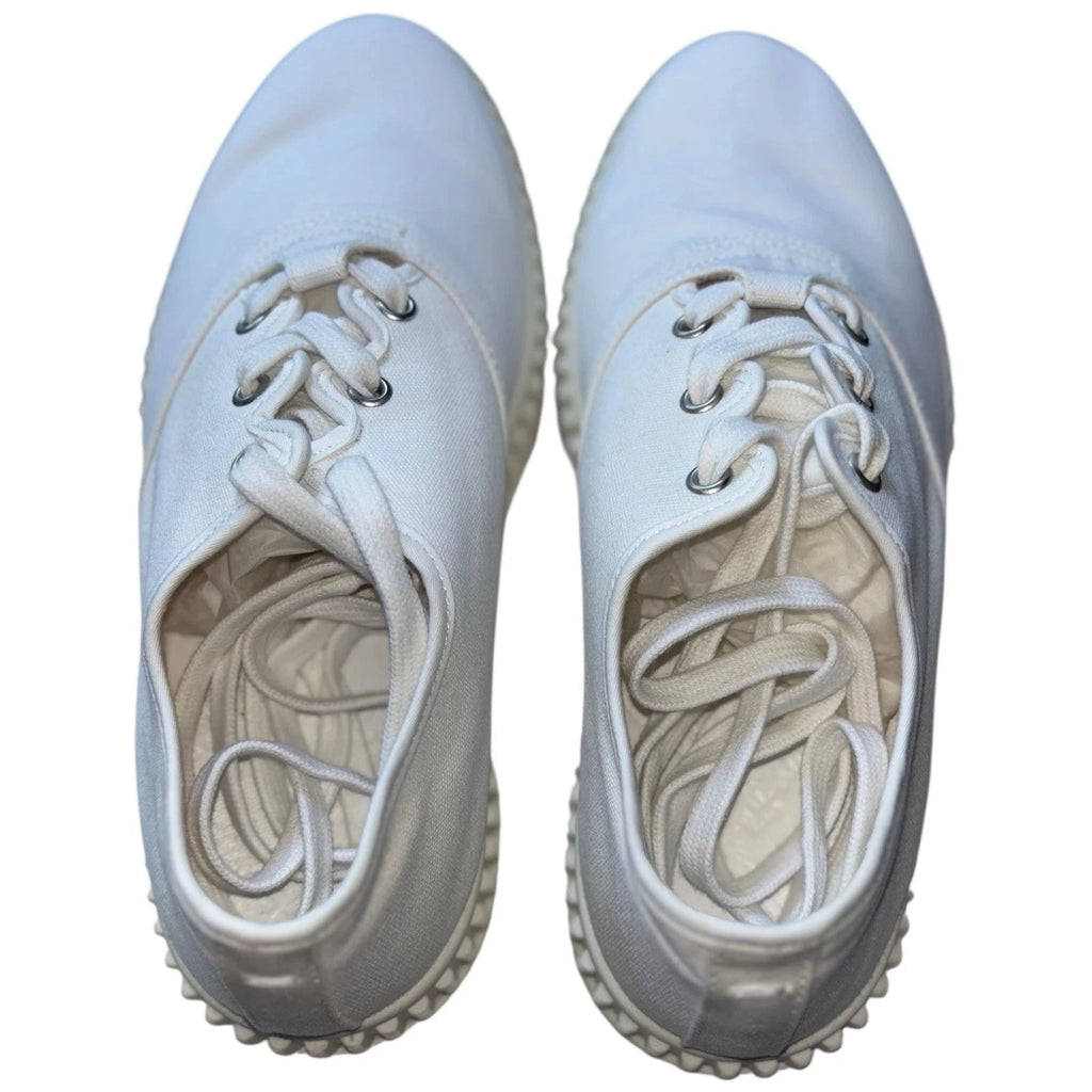 Maison Margiela Women's White Cotton Low-Top Trainers