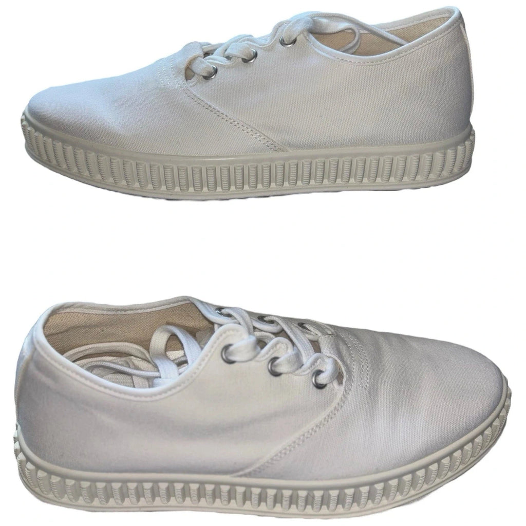 Maison Margiela Women's White Cotton Low-Top Trainers