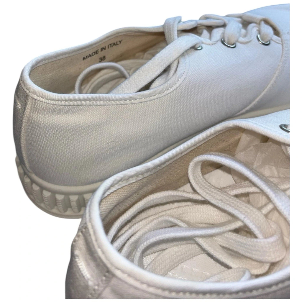 Maison Margiela Women's White Cotton Low-Top Trainers