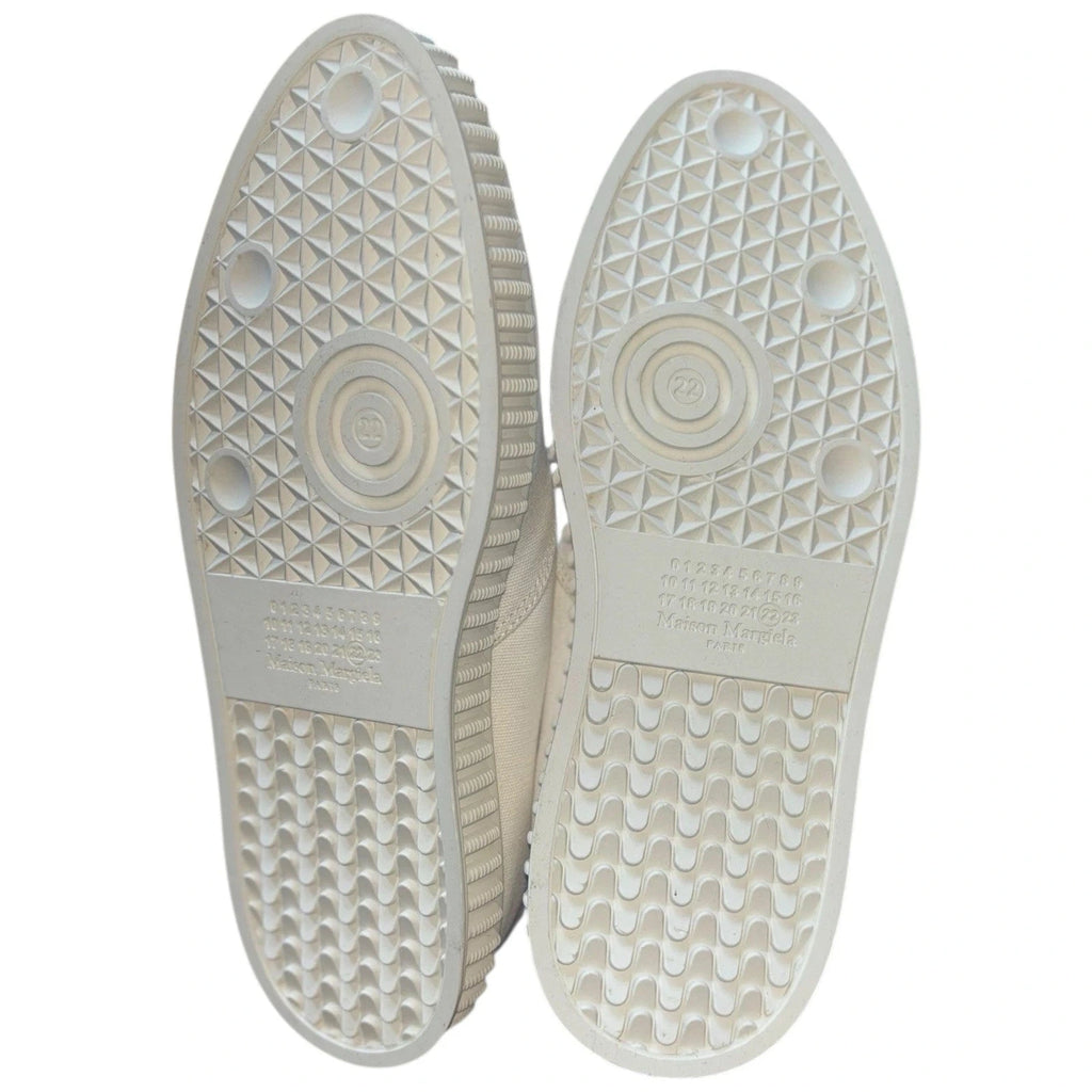 Maison Margiela Women's White Cotton Low-Top Trainers